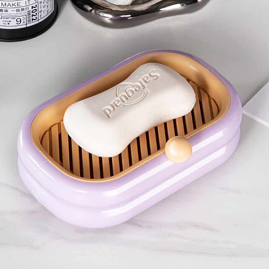 ININ肥皂盒不积水免打孔壁挂式家用双层沥水卫生间置物架