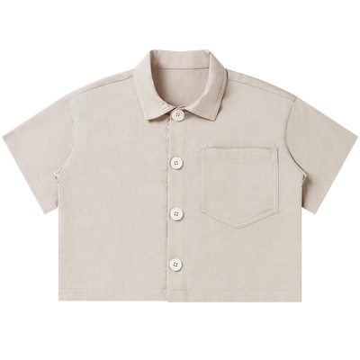 PetiteRevery天丝短袖衬衫