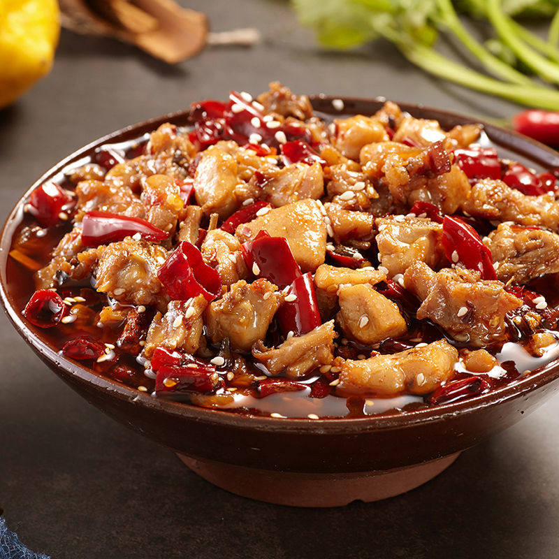 重庆麻辣小吃冷吃兔香辣熟食网红肉食兔腿四川特产兔头开袋即食