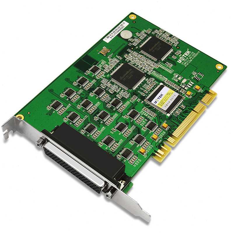 新品宇泰工业级PCI转RS232串口卡16口台式机串口扩展卡配串口线9