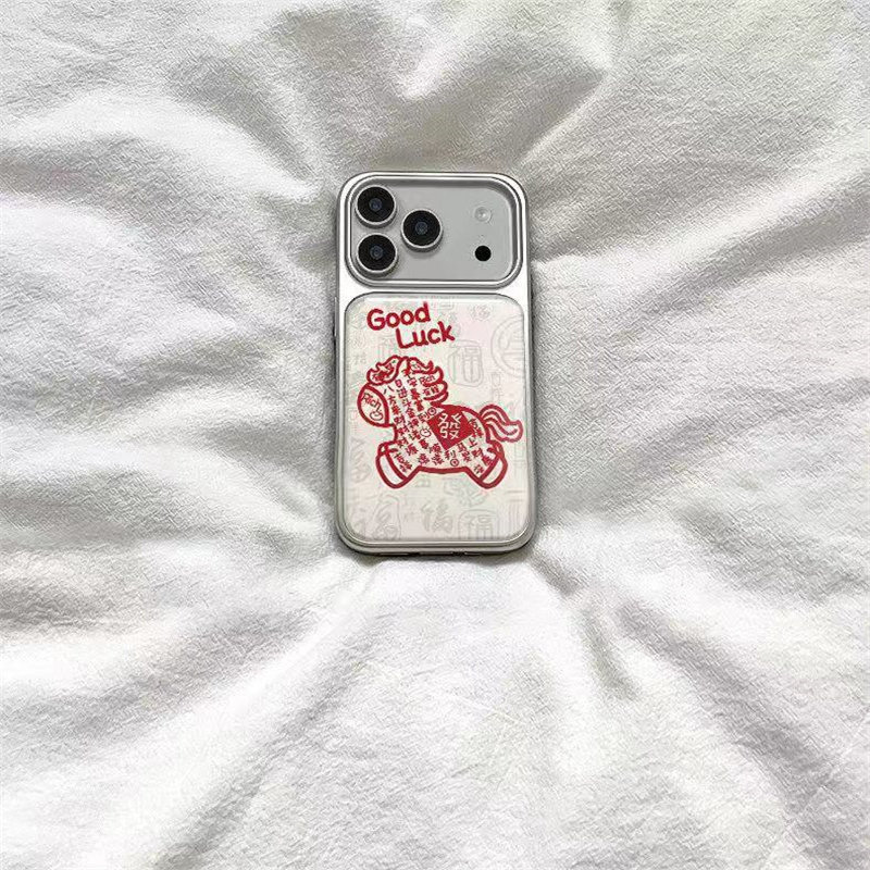 幸运小马适用苹果17promax肤感水凝手机壳iPhone16/15PRO14/13卡通风MATE70PRO华为P80小米17荣耀400新年新款