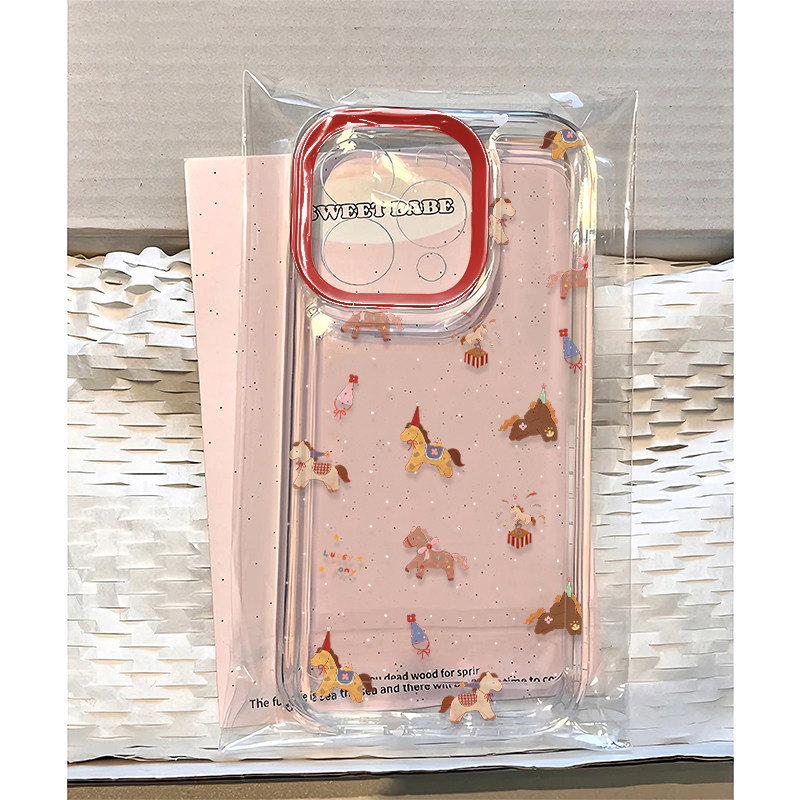 卡通派对小马适用苹果17/16promax太空手机壳透明iPhone15/14/13pro小众创意vivo华为P70小米17oppo新年新款,3C数码配件,手机保护套/壳,淘宝优惠券,粉丝福利购,淘宝优惠卷
