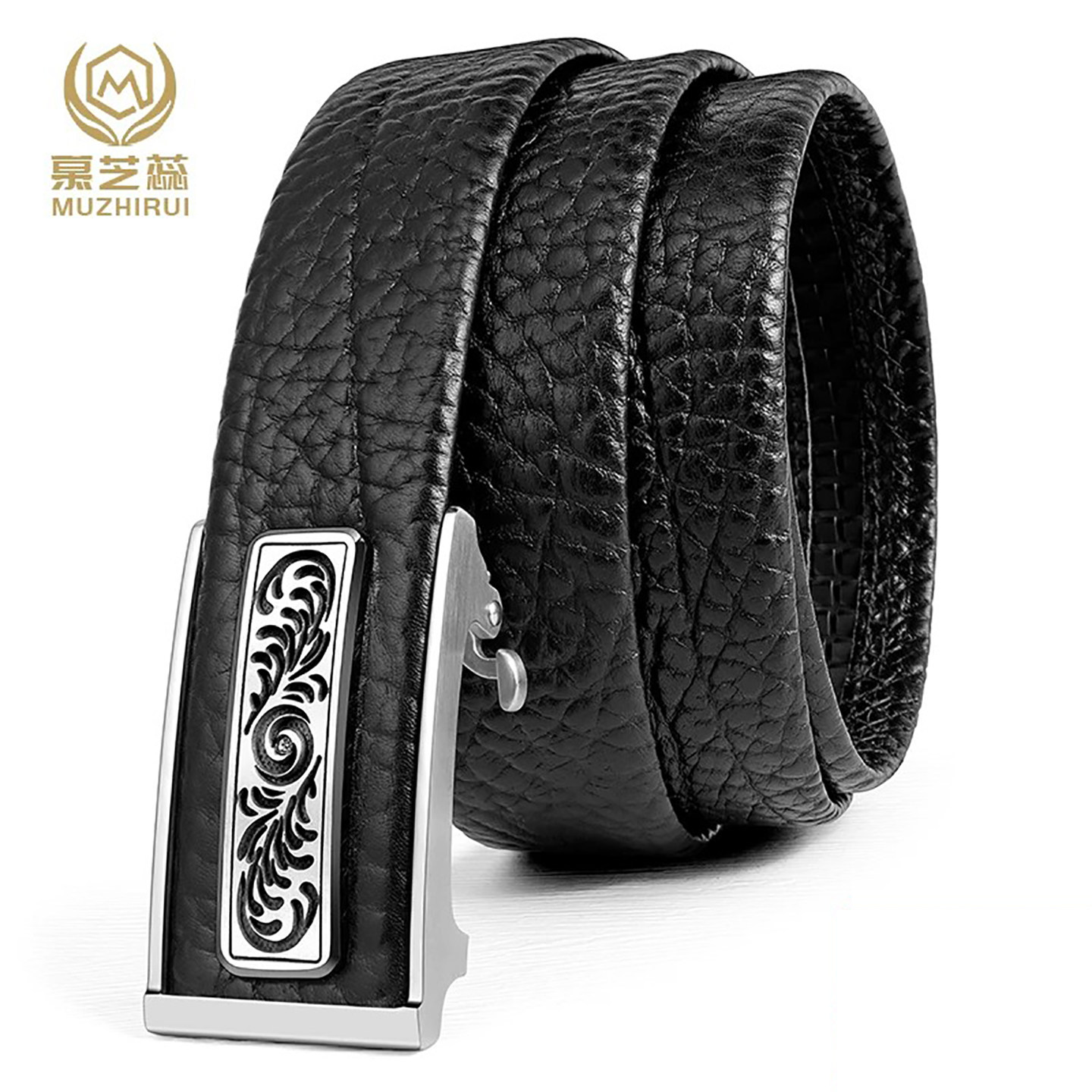 皮带牛皮男双面头层牛皮工艺钨钢