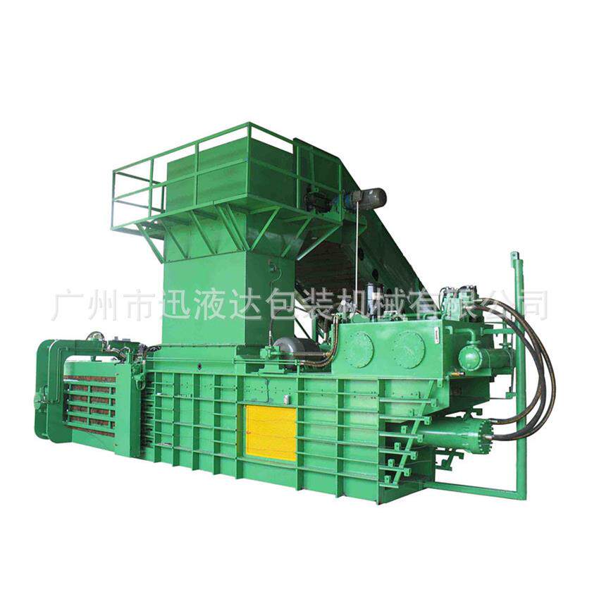 高效热销150吨废纸塑料薄膜超诺纸箱纸皮棕榈丝全自动卧式打包机