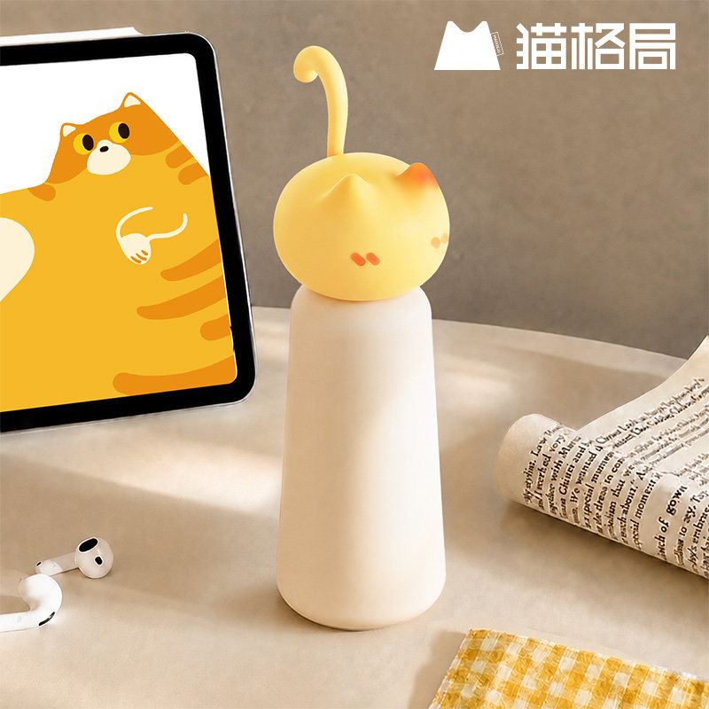 猫格局可爱小猫保温杯女生礼物
