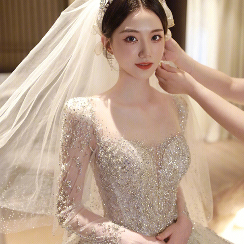  White land model (unprocessed by single wedding dresses)+3XL   - $15.71 