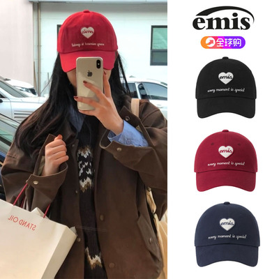 韩国emis金智秀同款爱心棒球帽