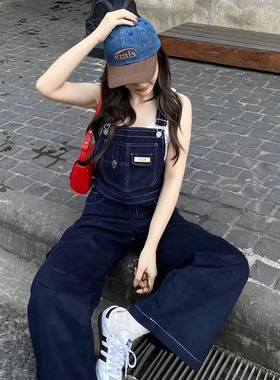 韩国代购emis水洗牛仔帽新款撞色棒球帽男女情侣时尚复古鸭舌帽潮