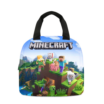 现货我的世界儿童午餐包小学生饭盒袋冰袋Minecraft