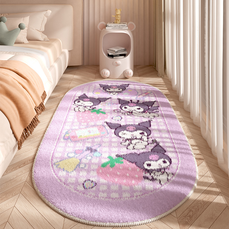 卧室地毯亲肤柔软脚感舒适