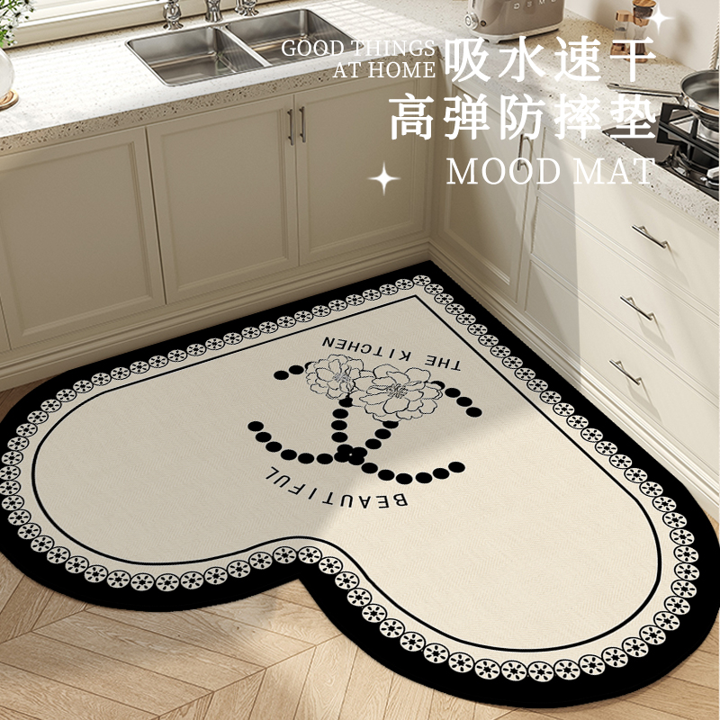 防滑底部不易移位厨房地垫