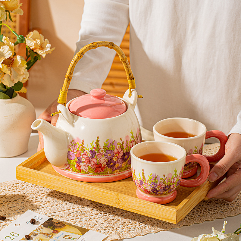 乔迁新居陶瓷水具套装礼物家用结婚杯具水杯茶壶茶杯新婚中秋礼物