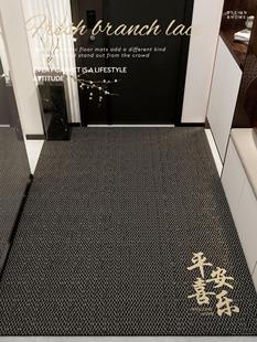 高端纯色入户门地垫进门门垫复古风地毯客厅家用防滑玄关脚垫耐脏