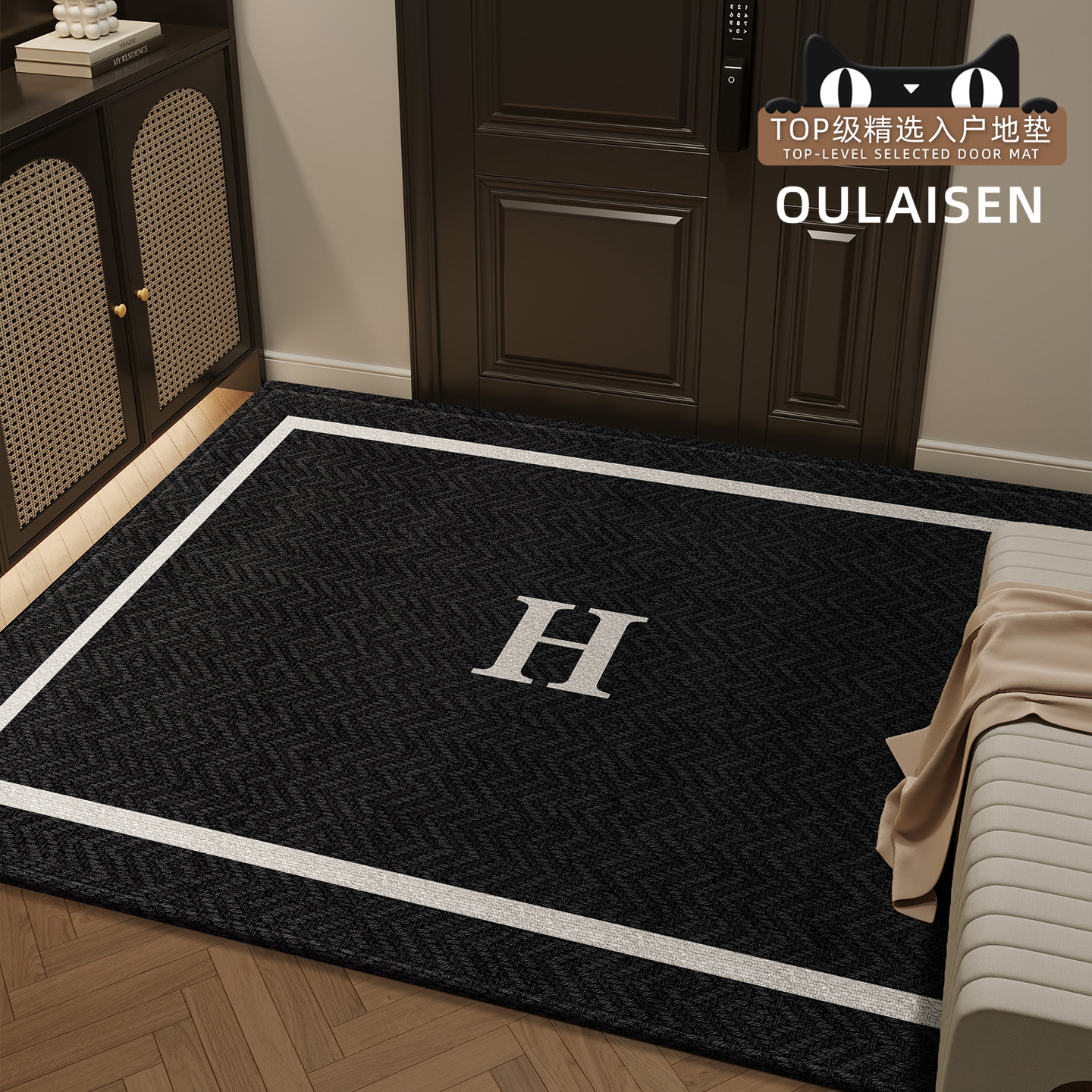 入户门地垫轻奢高级耐脏免洗脚垫