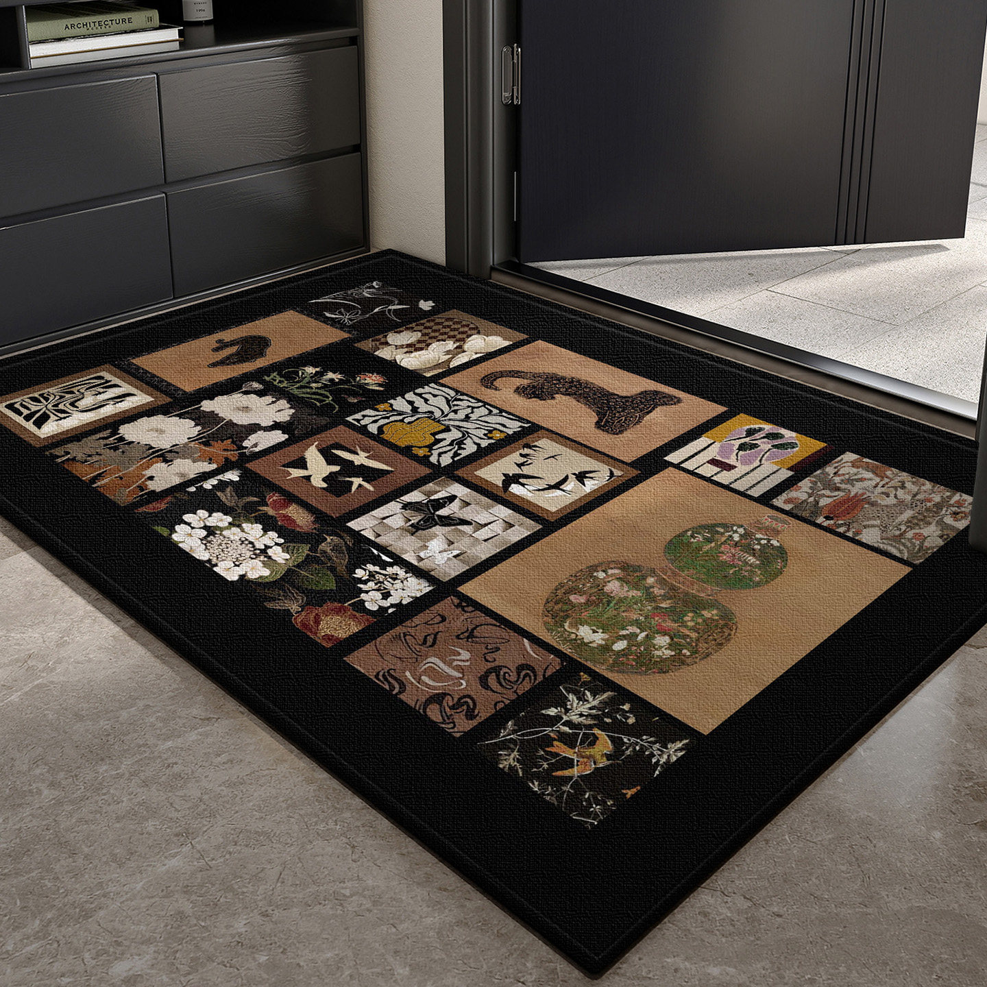 入户门地垫复古风大门进门口可裁剪耐脏脚垫家用室内玄关免洗地毯,居家布艺,入户地垫,淘宝优惠券,粉丝福利购,淘宝优惠卷