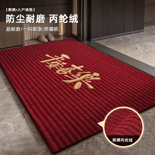 入户门地垫新年喜庆免洗可擦脚垫