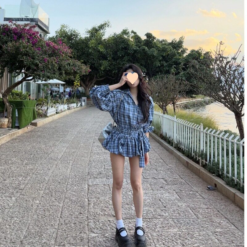 纯欲甜美套装女春季复古