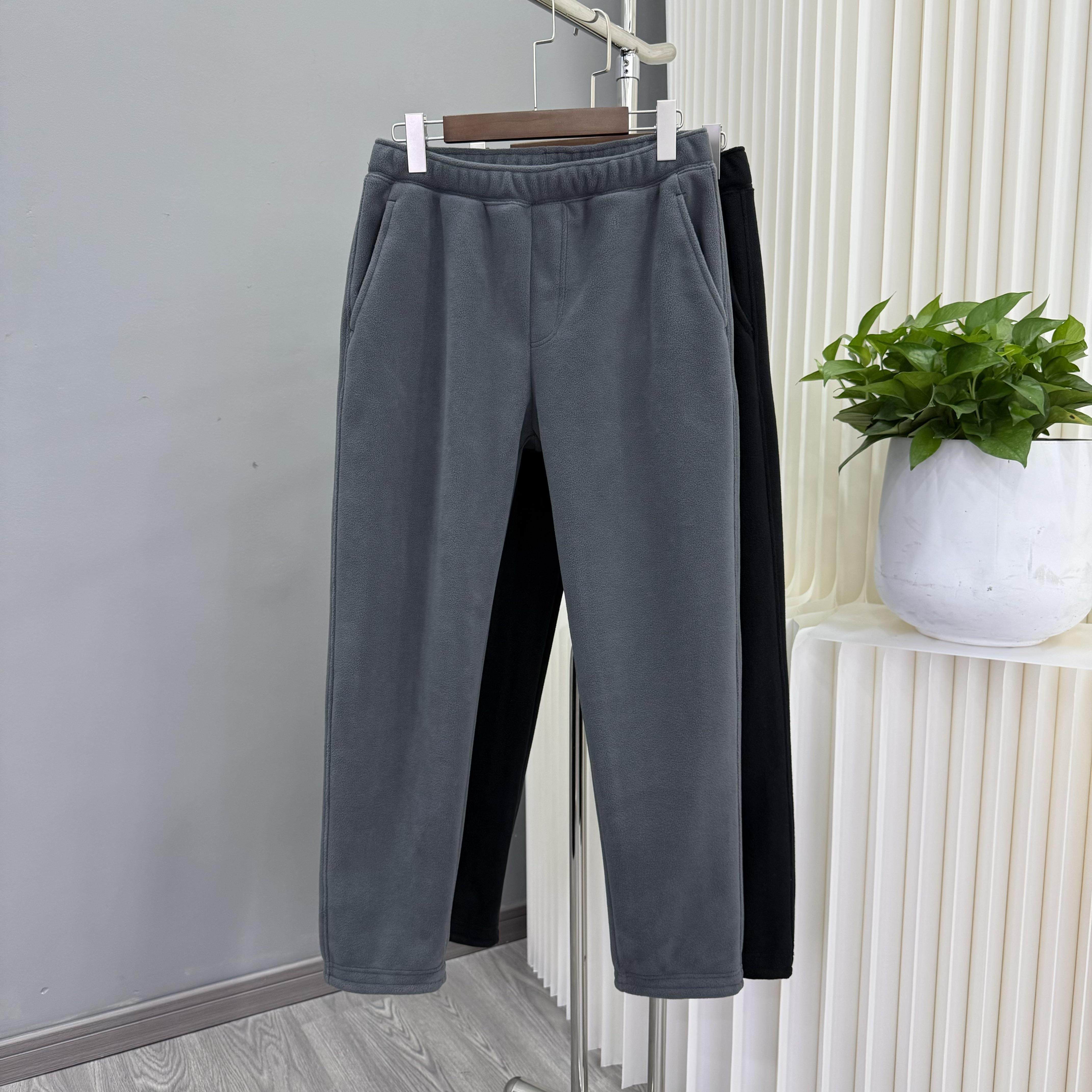 抓绒裤加绒保暖秋冬款直筒长裤双层加厚户外休闲运动卫裤基础百搭,男装,休闲裤,淘宝优惠券,粉丝福利购,淘宝优惠卷