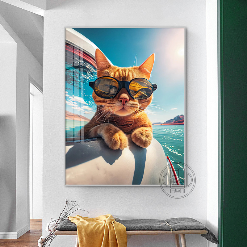 钻石画满钻橘猫咪手工diy点钻画