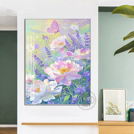 风景钻石画满钻新款客厅花卉手工diy砖石绣带框高难度粘钻画方钻