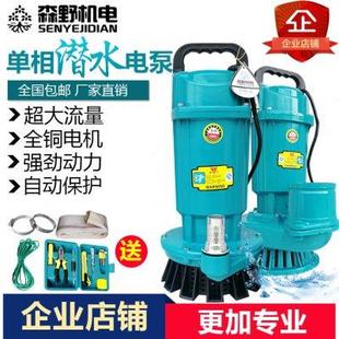 220V消防家用农用小型潜水泵清水井水排污灌溉高扬程自动抽水吸水