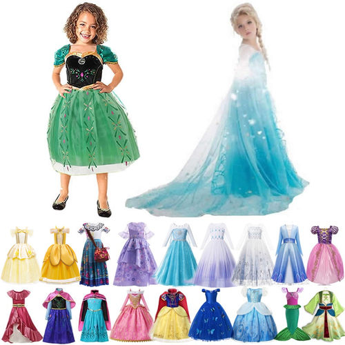 冰雪奇缘安娜爱莎裙子迪士尼