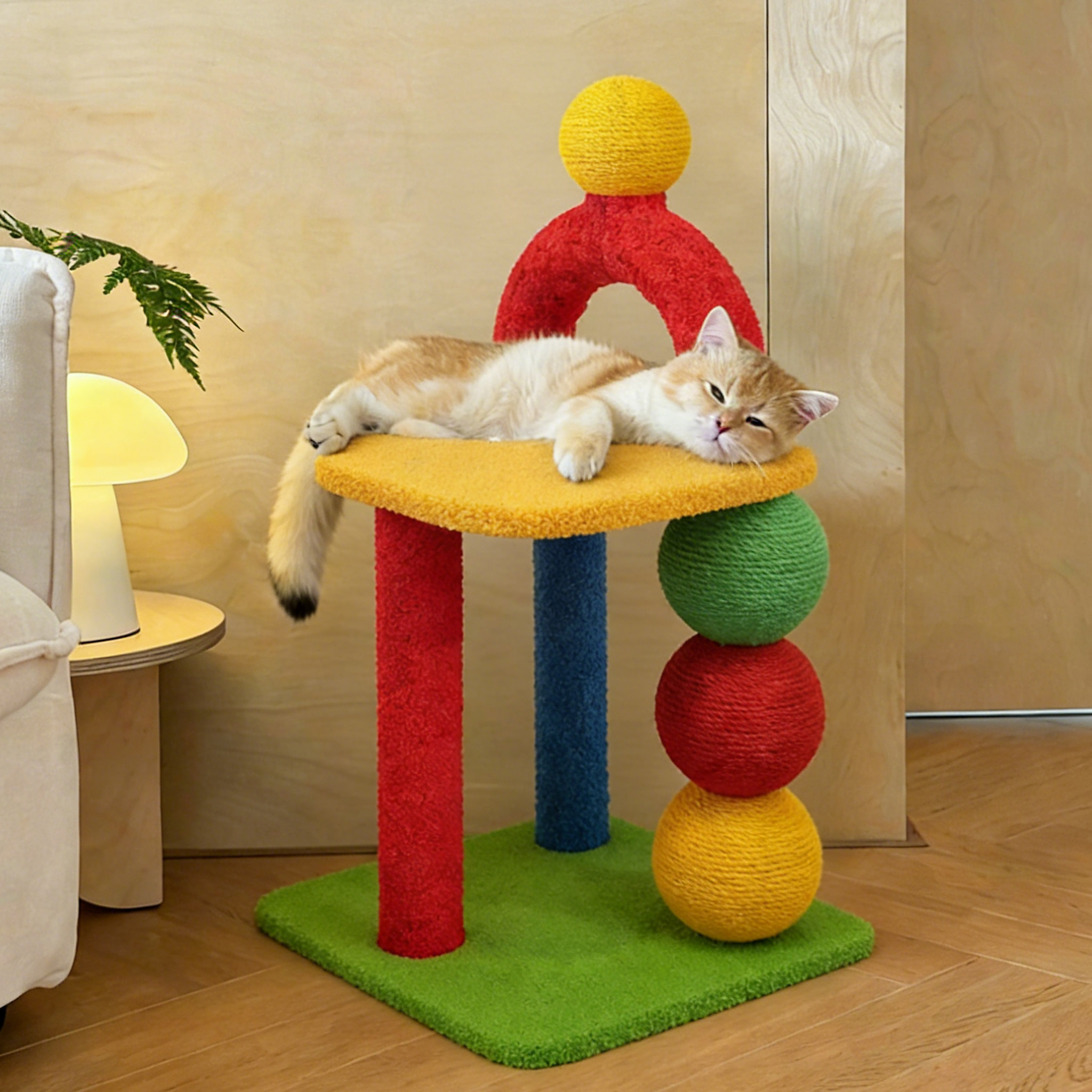 猫咪超爱の猫爬架！家用小户型图片