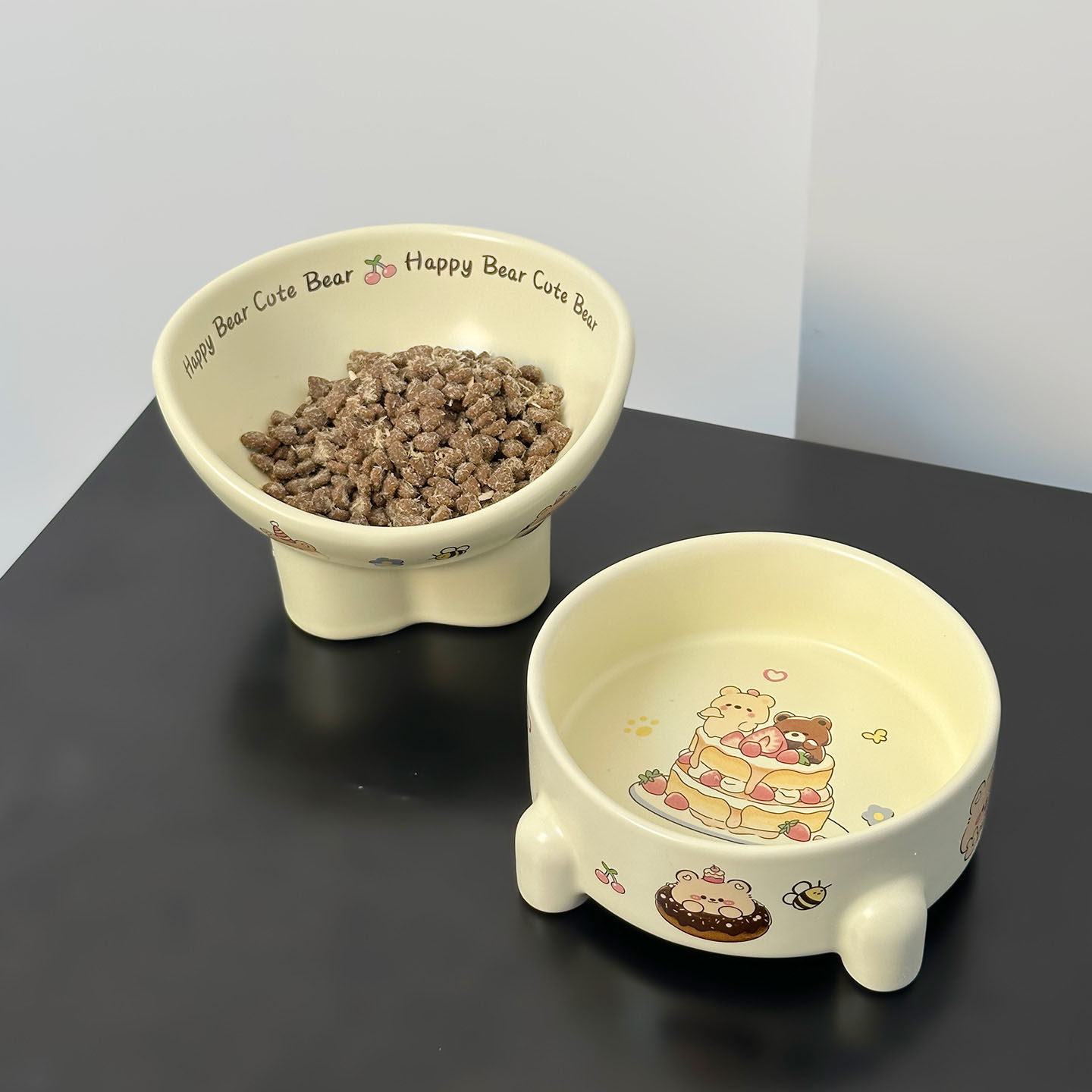 猫碗陶瓷猫食盆可爱猫粮碗大口径喝水碗狗碗防打翻宠物碗保护颈椎,宠物/宠物食品及用品,猫狗碗/慢食碗,淘宝优惠券,粉丝福利购,淘宝优惠卷