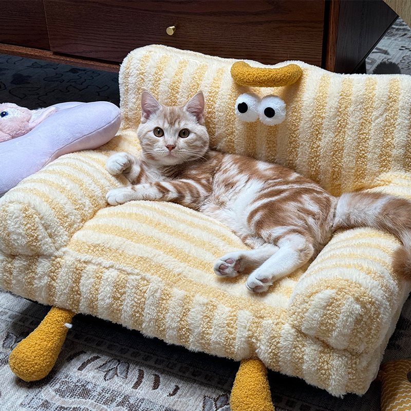 猫窝安全感猫床垫子多猫家庭狗窝