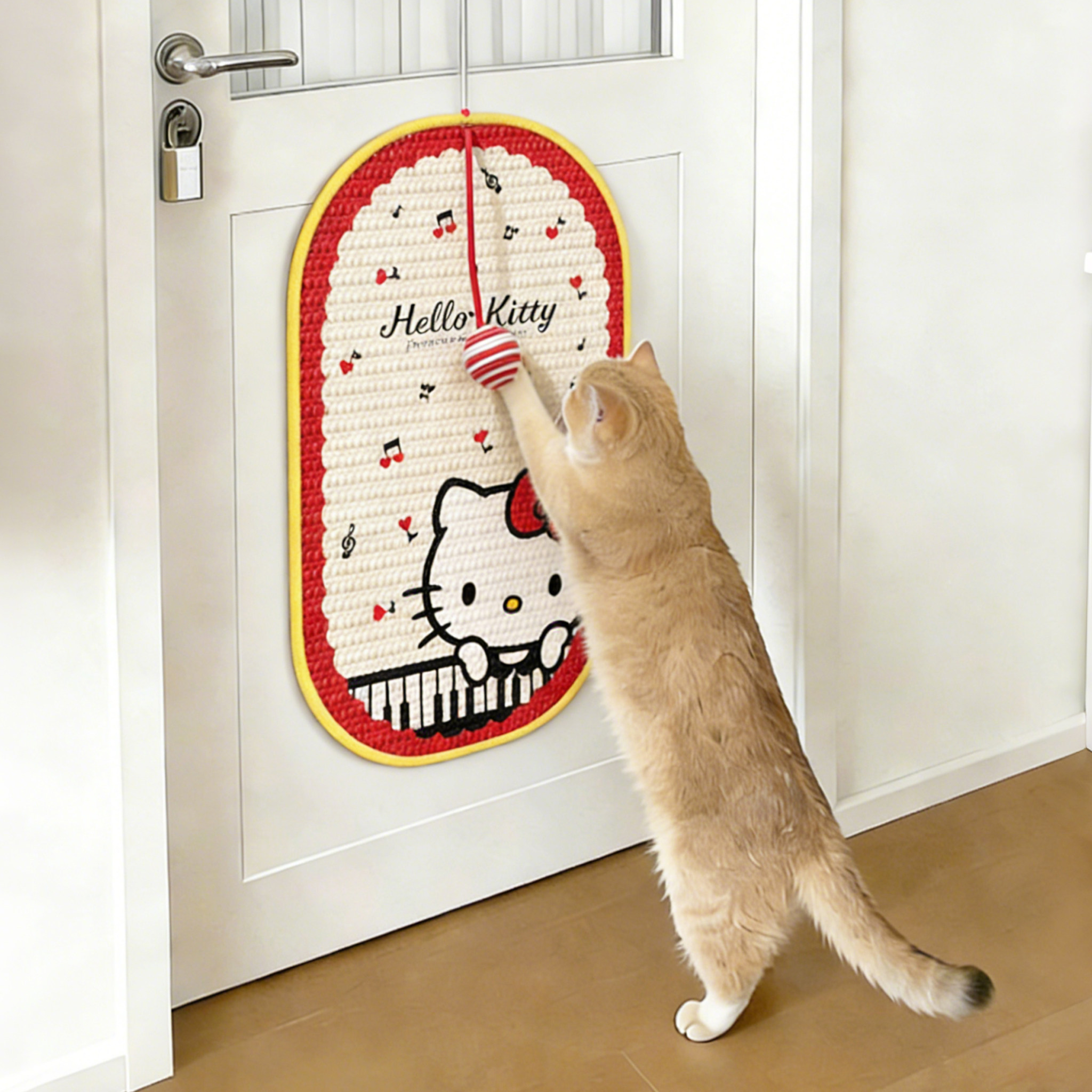 可爱小猫猫抓板贴墙立式猫玩具剑麻猫抓贴耐磨不掉屑耐抓沙发保护,宠物/宠物食品及用品,猫抓板,淘宝优惠券,粉丝福利购,淘宝优惠卷