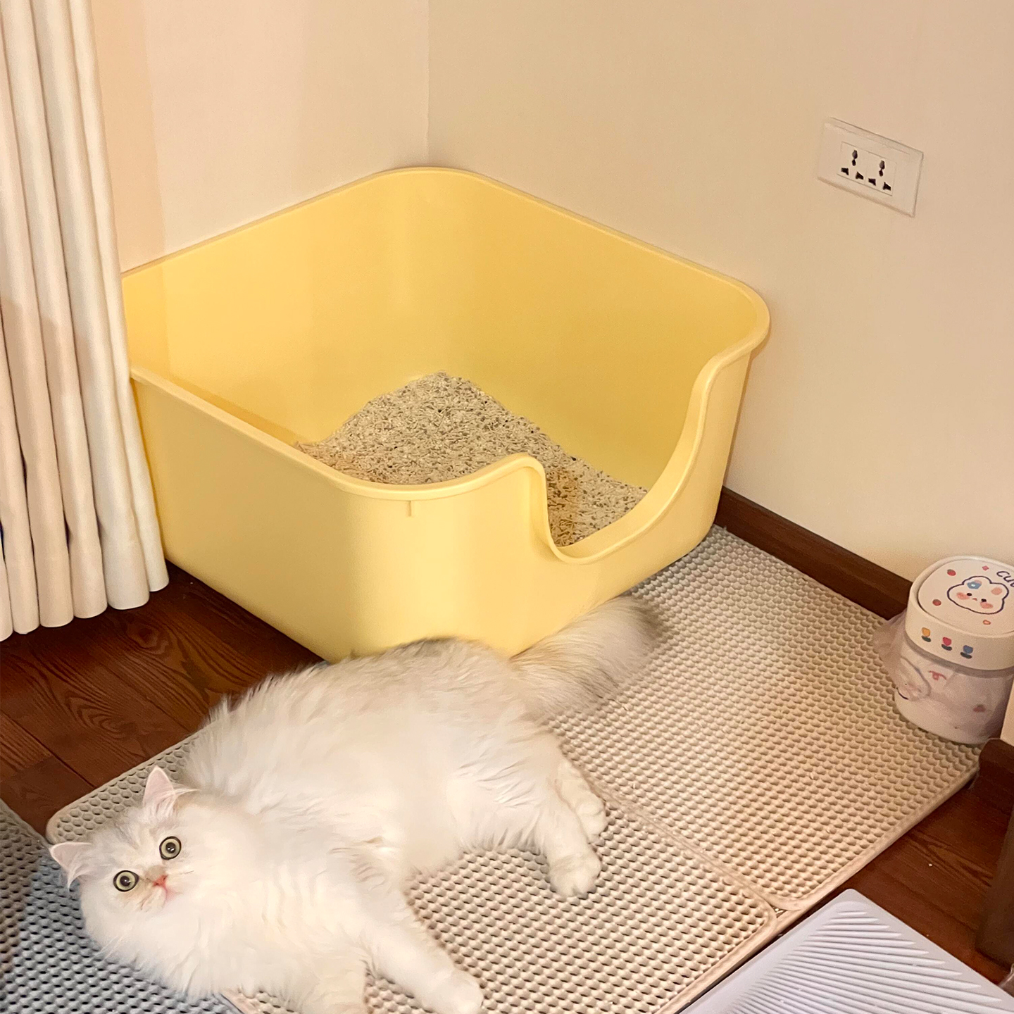 猫砂盆超大号防外溅开放式猫厕所