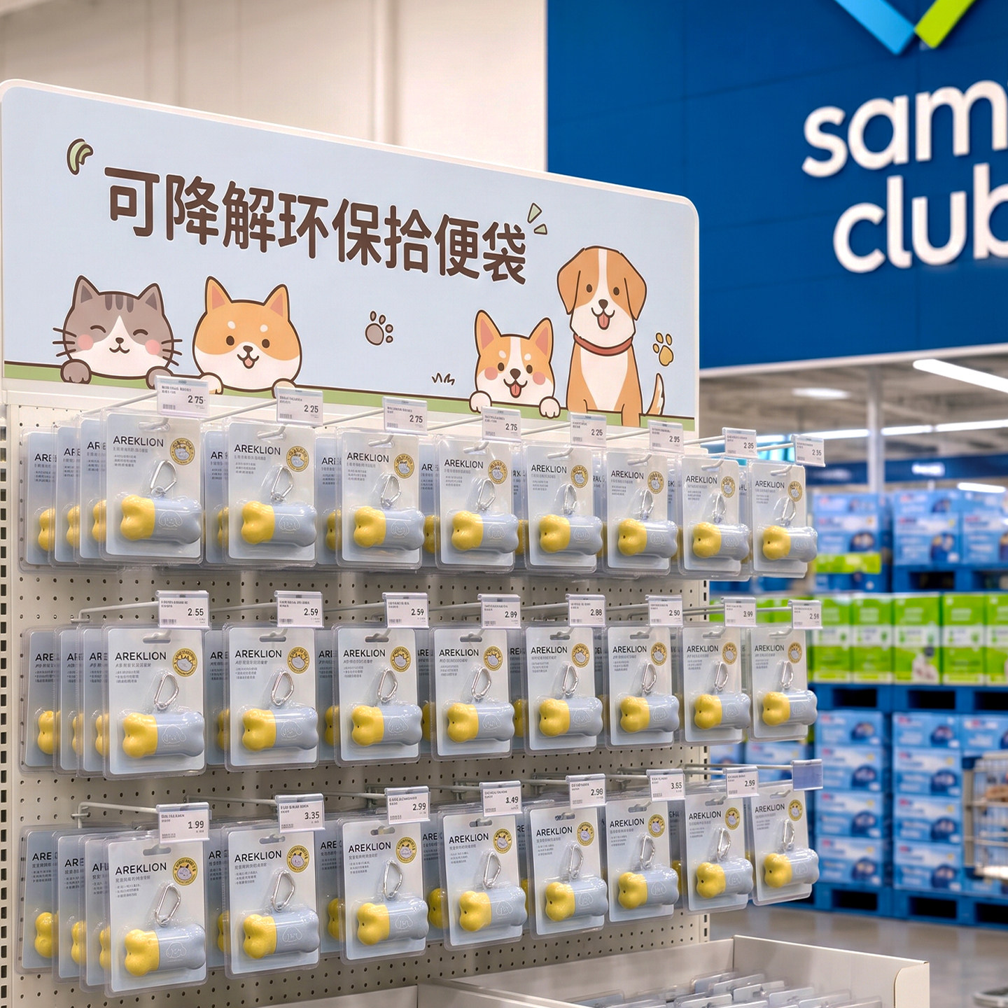 狗狗小骨头捡屎袋宠物外出拾便器收纳包便携挂钩可降解猫砂垃圾袋