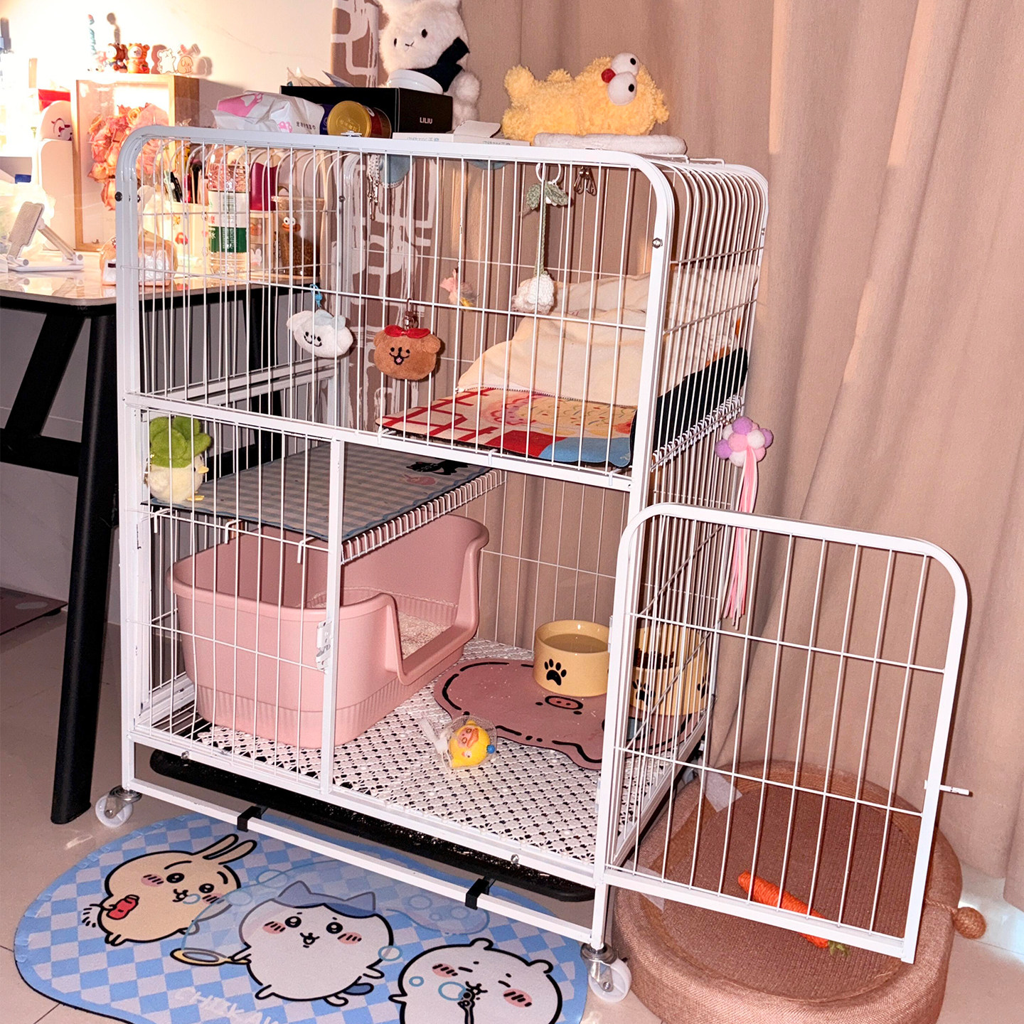 双层猫笼猫别墅家用室内超大自由空间猫厕所一体猫房子猫舍猫窝,宠物/宠物食品及用品,猫笼子/猫别墅,淘宝优惠券,粉丝福利购,淘宝优惠卷