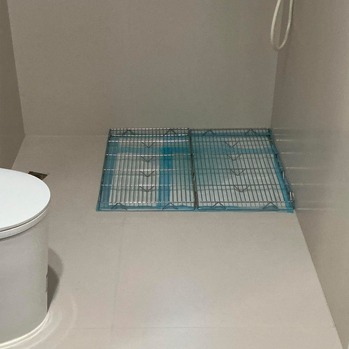 完美的狗厕所！不锈钢尿垫托盘