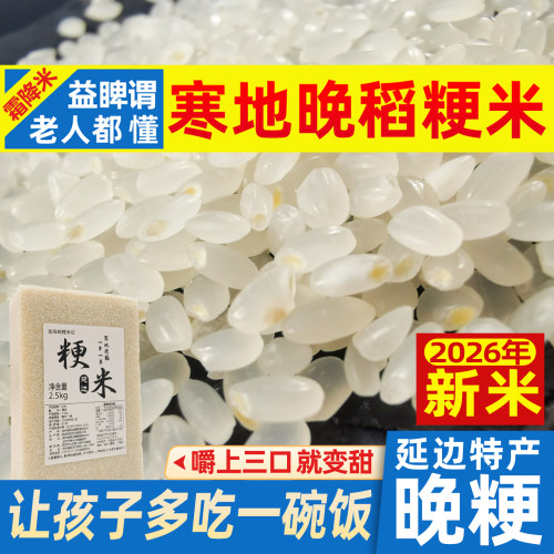 晚稻粳米新米煮粥孩子爱吃益睥胃