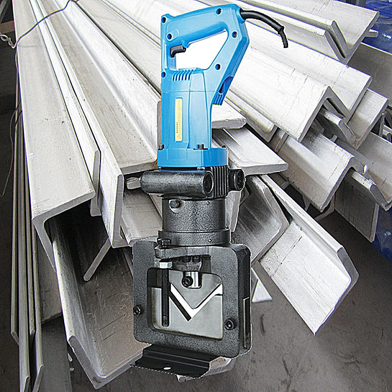 轻便手提式角钢剪切机 电动液压角铁切割机 工地便携式角钢割断机