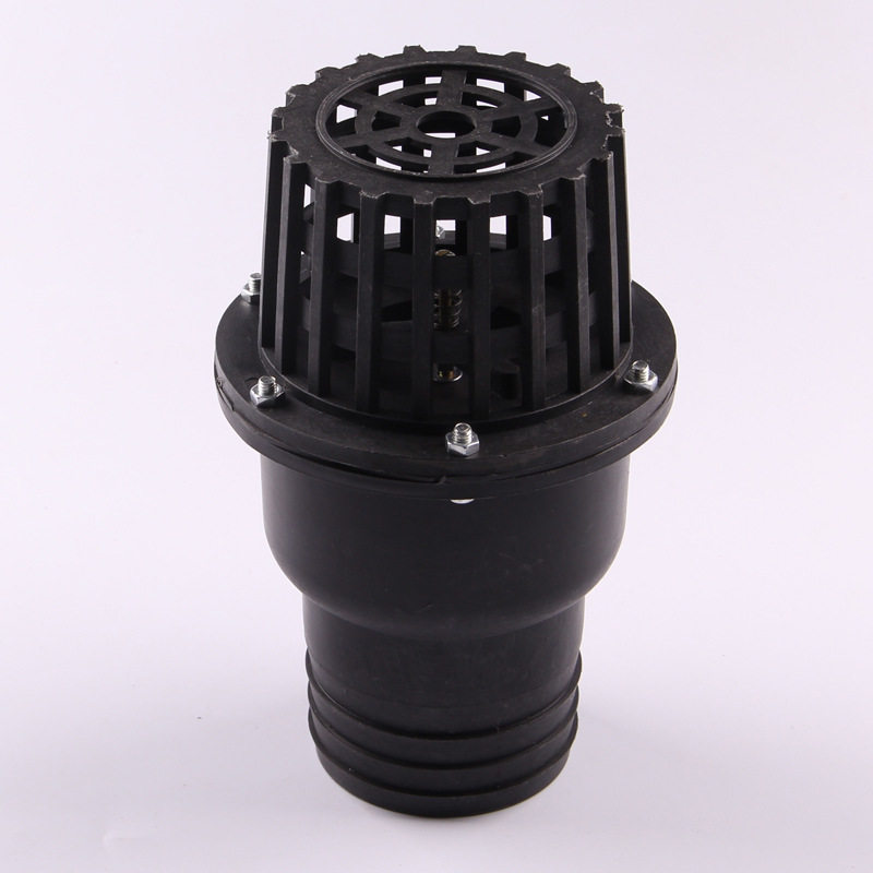 水泵底阀 止回阀3寸 185mm*60mm塑料底阀 莲蓬头 外径75mm