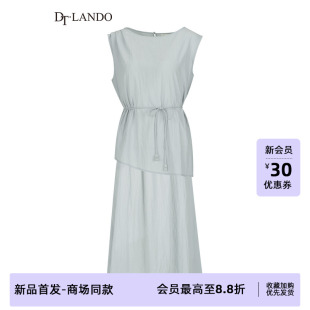商场同款 气质无袖 25新品 时尚 收腰背心半身裙两件套 女装 DTLANDO