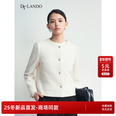 口宽松中长款 DTLANDO 风衣外套 经典 立领撞色袖 商场同款 冬新品