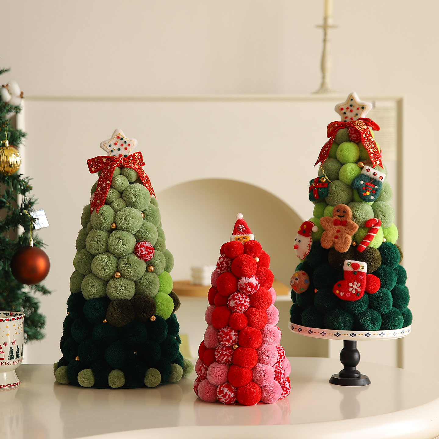圣诞树2025新款小型diy桌面家用摆件客厅高级感小众氛围布置装饰