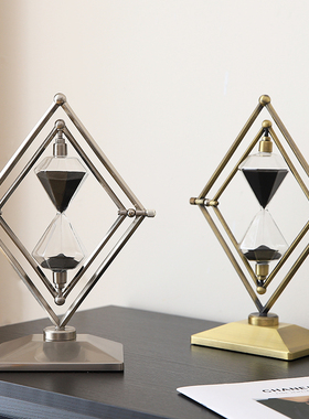 创意沙漏计时器摆件高级感轻奢高档客厅酒柜家居办公室装饰工艺品