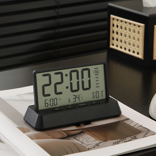 电子数字时钟桌面摆件表摆台式闹钟高中生专用高颜值卧室床头装饰