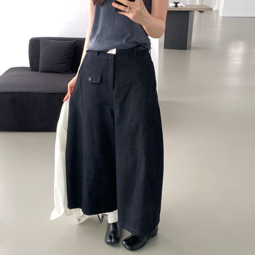 ULOUR/U粒 早秋韩系通勤风百搭显瘦九分气球休闲裤67021(配腰带)