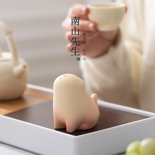 茶玩 南山先生橘猫茶宠摆件精品家用可爱创意功夫茶具摆件女士个性