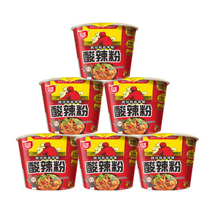 白家陈记酸辣粉方便粉丝粉条 方便面碗装桶装整箱108g*12碗