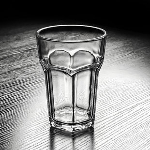 2026新款 玻璃费大厨饮料杯商用奶茶果汁专用餐厅水杯透明柠檬茶