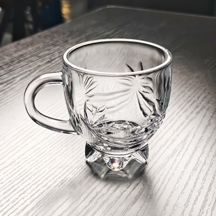 2025新款 水晶玻璃杯家用水杯茶杯高颜值女高级感轻奢高档精致家用