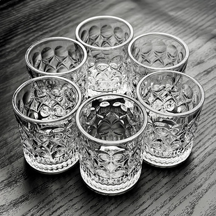 水晶玻璃100ml毫升白酒杯二两小酒杯高颜值高档小茶杯上档次新款