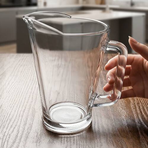 水晶玻璃大容量带把手冷水壶果汁