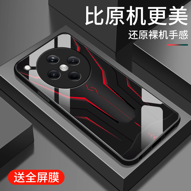 适用oppofindx8手机壳新款oppo findx8pro钢化玻璃镜面保护套por镜头全包防摔硬壳pr0男生潮个性创意时尚机甲